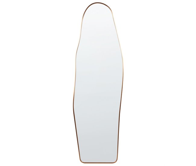 Beliani Espejo de pie LARCHE Dorado