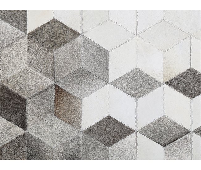 Beliani Alfombra de pelo corto SASON 140x200 Blanco/ Beige