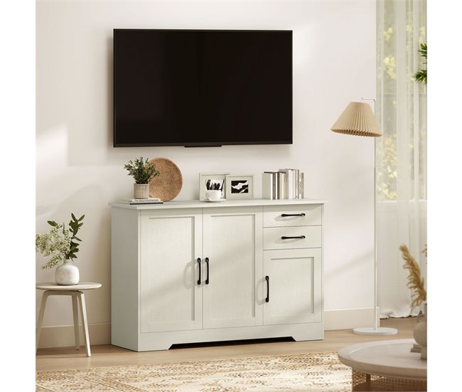 Aparador Melamina de Madera, MDF HOMCOM Crudo