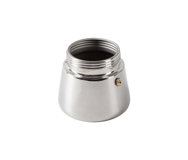 Cafetera ROMA 6 tazas acero inoxidable marca San Ignacio  Gris