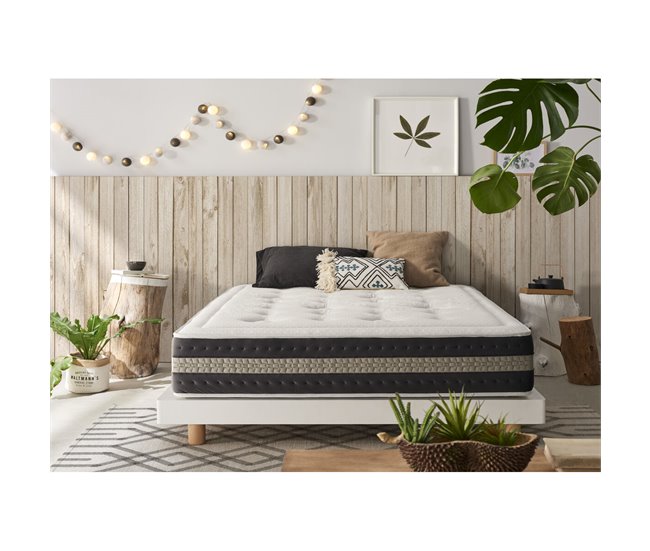 Colchón Viscoelástico IKON SLEEP BIO ARTIC VISCO Blanco/ Gris