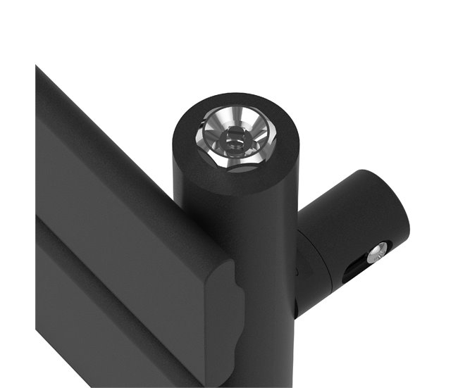 Radiador toallero mural Voss 801 W 19 lamas acero Negro