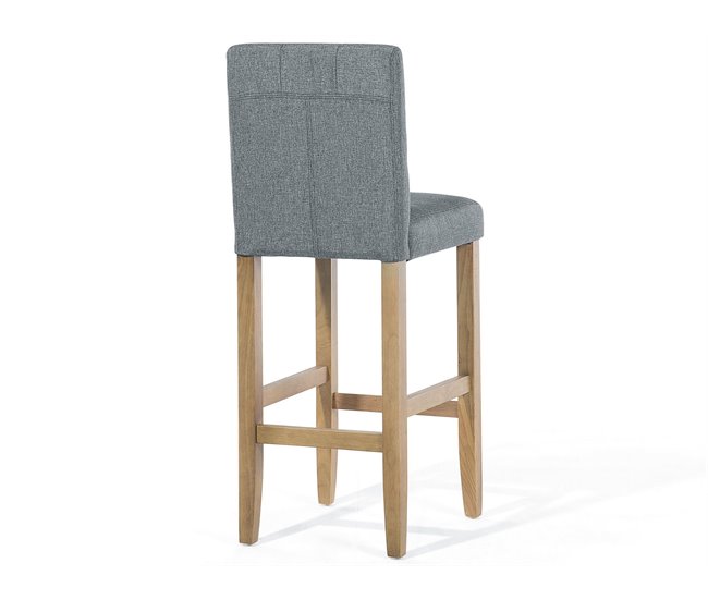 Beliani Silla de bar MADISON Gris