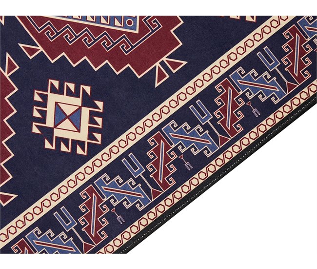 Beliani Alfombra de pelo corto KANGAL 80x240 Azul