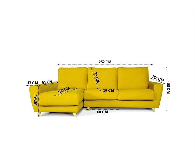 Chaise longue CHIEW Amarillo