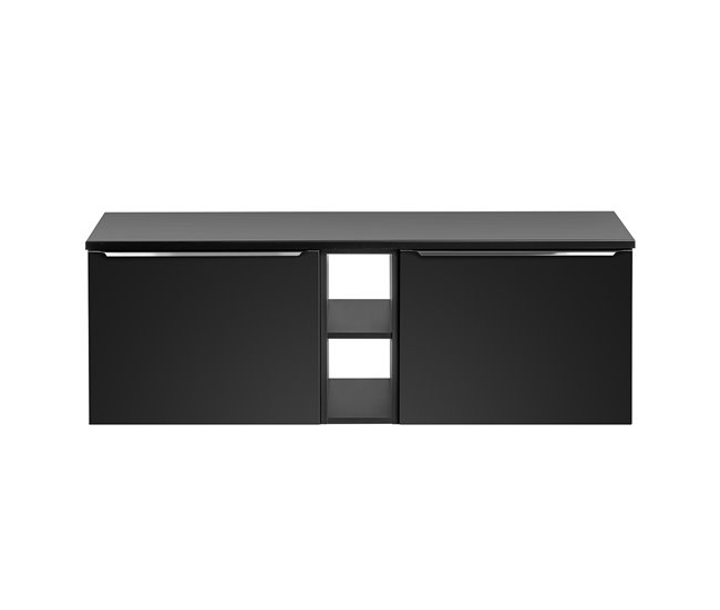 Mueble bajo lavabo 2 nichos Eros Negro