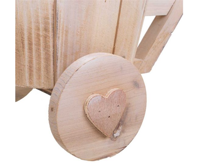 Bici Macetero de madera Marron