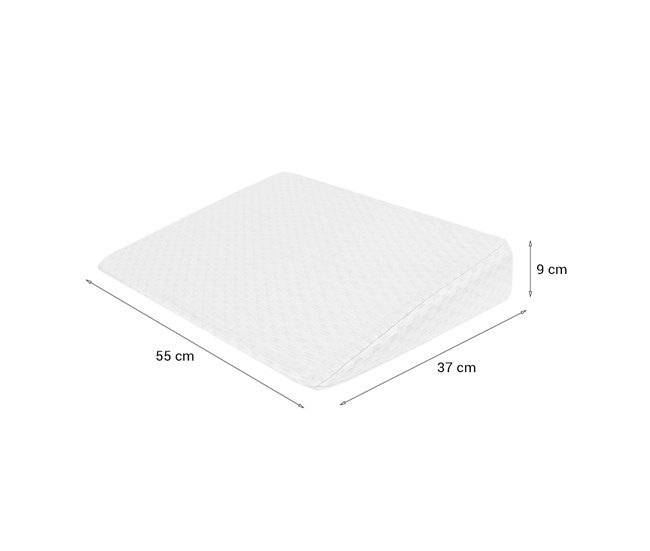 Acomoda Textil – Cuña Antireflujo para Bebé Inclinada con Funda. Blanco
