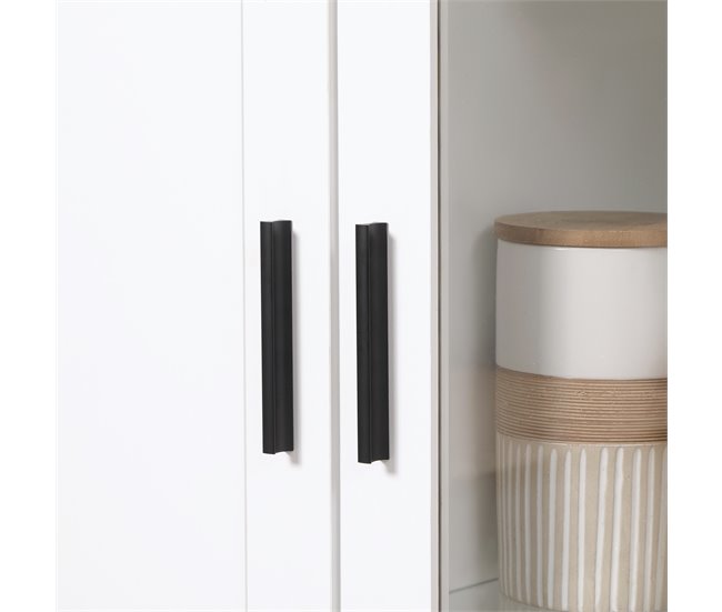 Alacena de Cocina Melamina de Madera HOMCOM, hogar - cocina Blanco