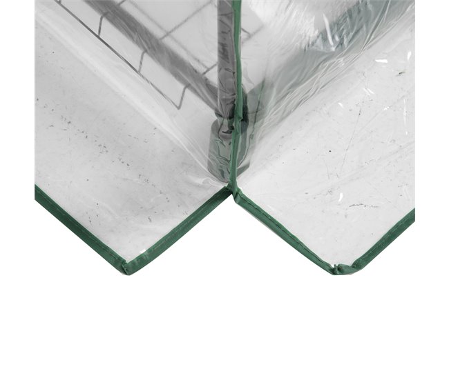Invernadero de Jardín Acero, PVC Outsunny Transparente