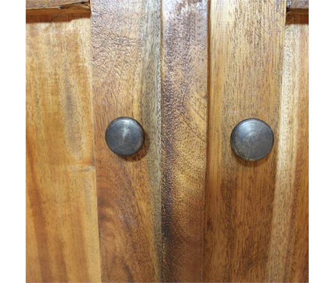 Aparador de madera maciza reciclada estilo rústico 4402019 Marron