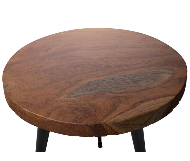 Beliani Conjunto de mesas DENNY 45x45 Marron