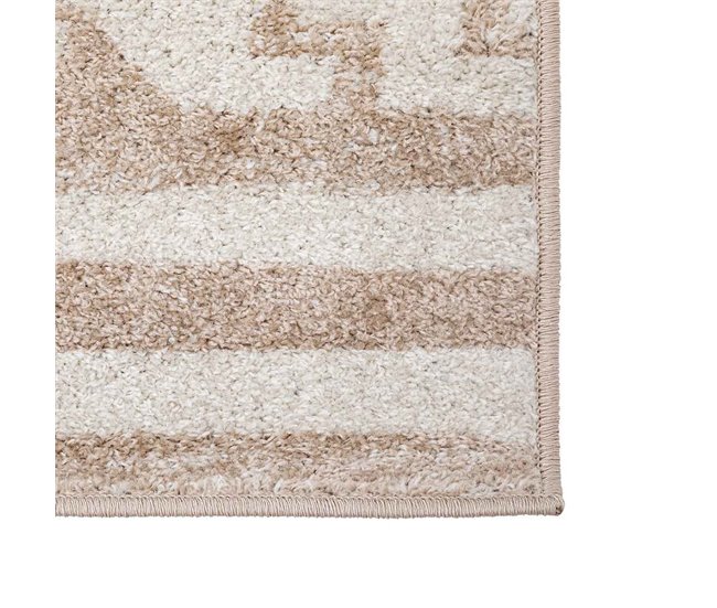 Alfombra Koy rayas Beige