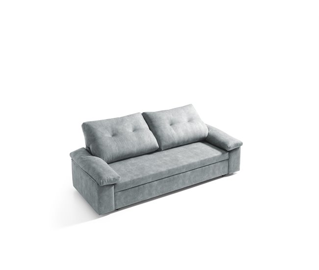 Sofá cama MIXX con almohadas de respaldos Gris