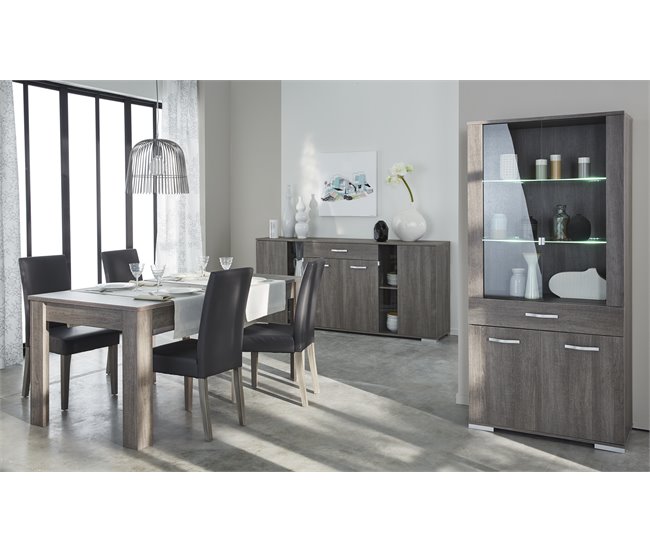Pack de 2 sillas NAMUR gris oscuro Gris Oscuro