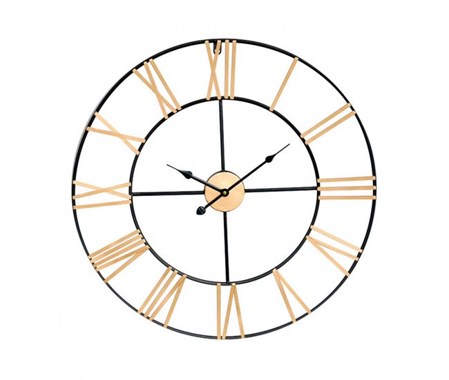 Reloj de Pared Vintage Thinia Home Negro