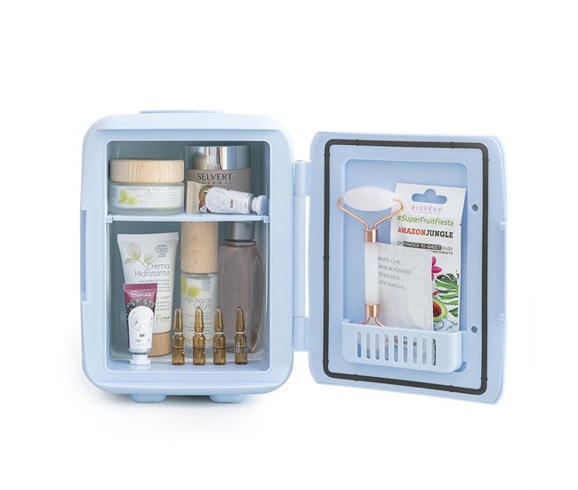 Mini Nevera para Cosméticos Azul