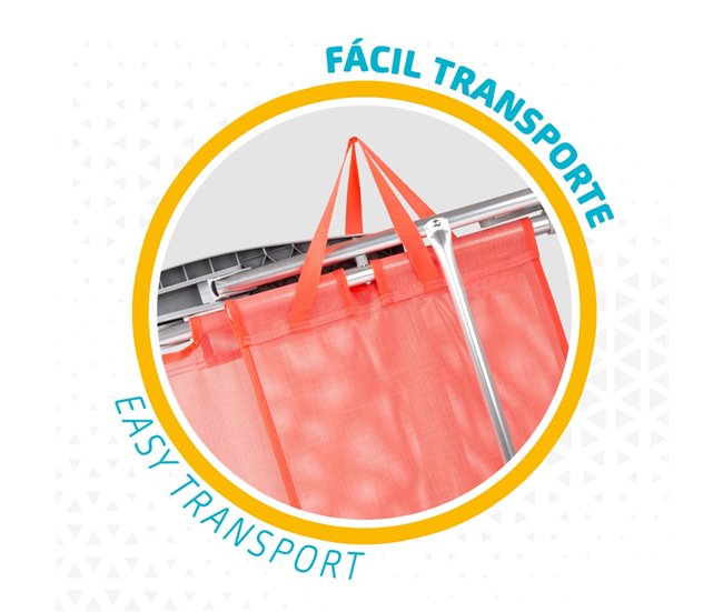 Silla baja reclinable aluminio coral Aktive Naranja