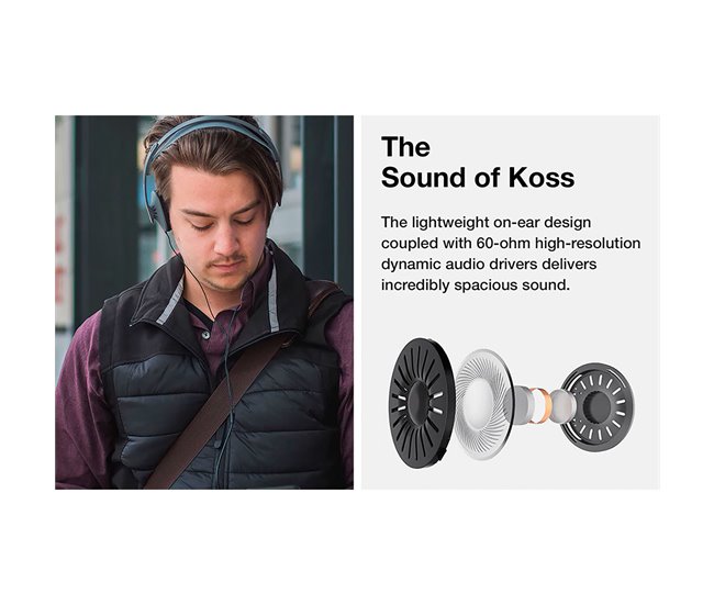 Auriculares con cable KOSS KPH30iK Negro