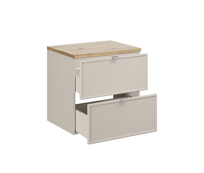 Mueble bajo lavabo encimera Alba 60 Beige