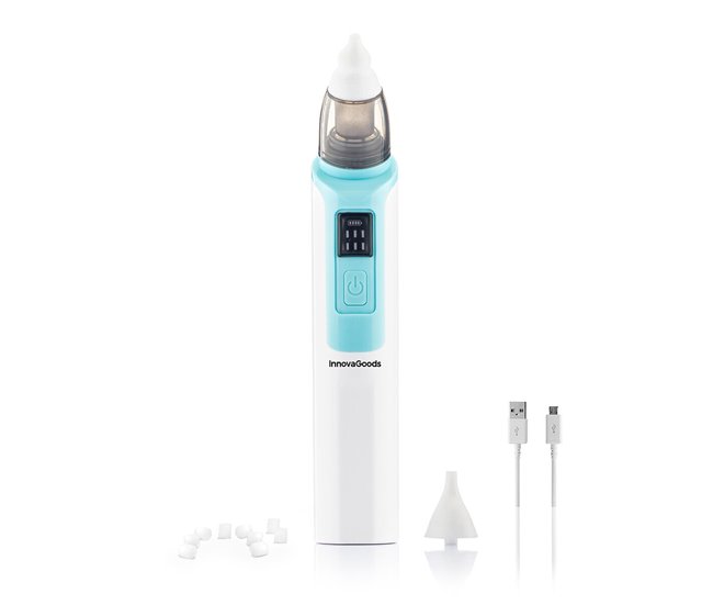 Aspirador Nasal Recargable para Bebés Blanco