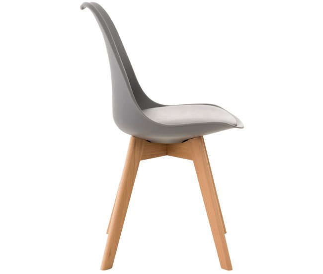 Silla Linares En Estilo Nórdico Blanco
