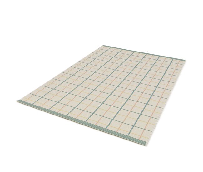 Alfombra geométrica con relieve de interior/exterior MANILA - ATTICGO 120x170 Multicolor