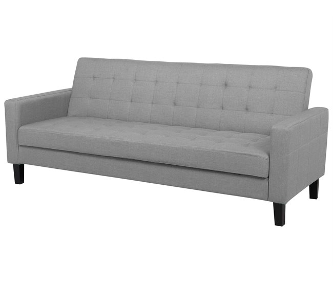 Beliani Sofá de 3 plazas Poliéster VEHKOO Azul