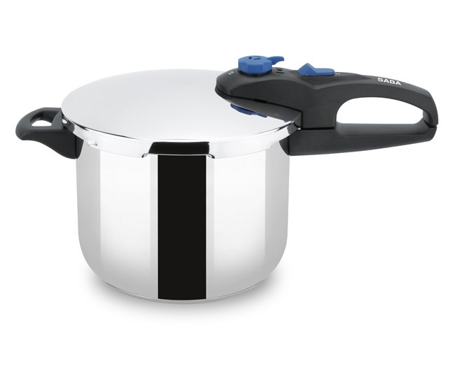 Olla a presion de 6 litros marca SABA  Inox