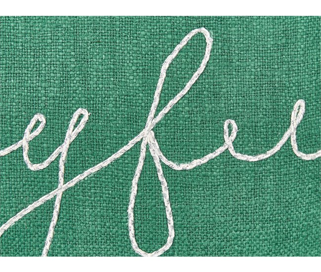 Beliani Cojín decorativo ELETTARIA Verde