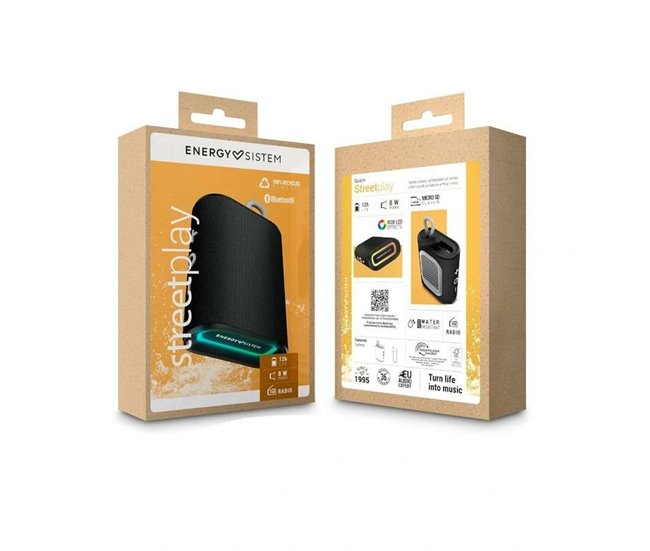 Altavoz Bluetooth Portátil StreetPlay Space BT Negro