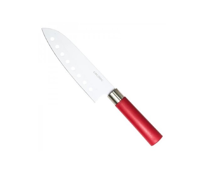 Cuchillos Santoku Cerámicos Cecotec Rojo
