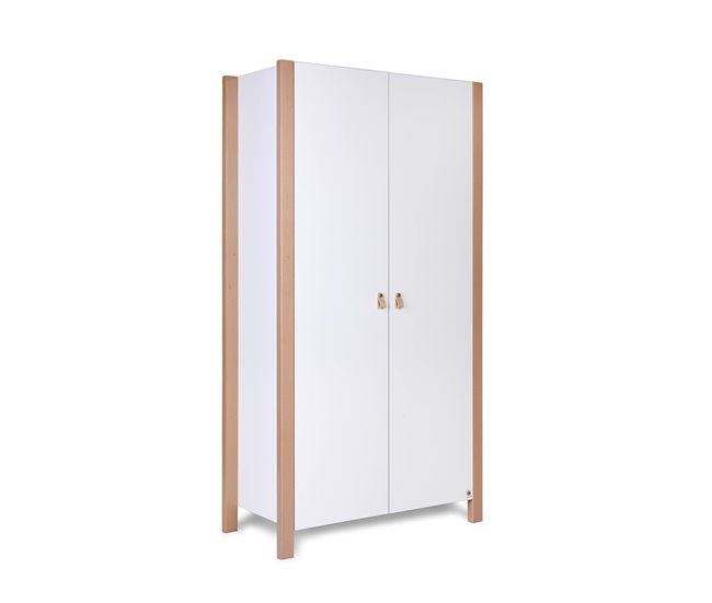 YappyÉtude armario de 2 puertas 95 Blanco/ Madera