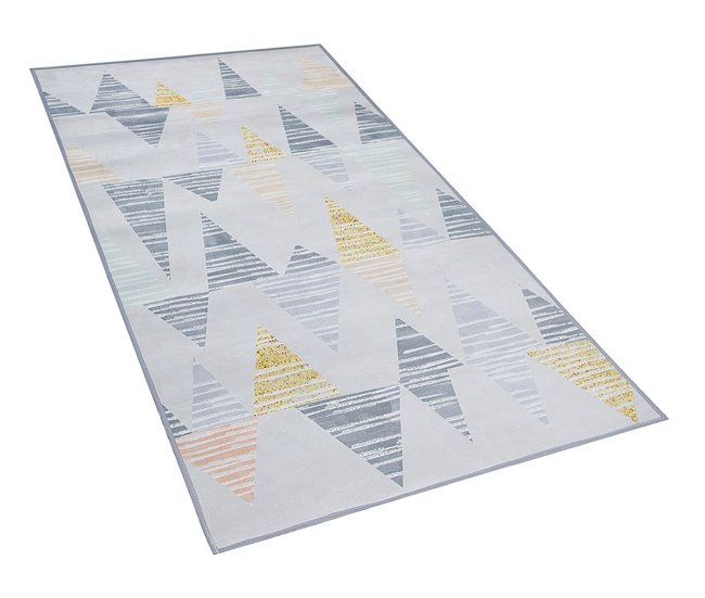 Beliani Alfombra de pelo corto YAYLA 80x150 Gris Claro