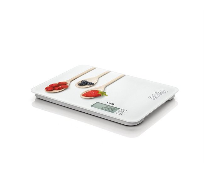 Balanza electrónica de cocina Blanco