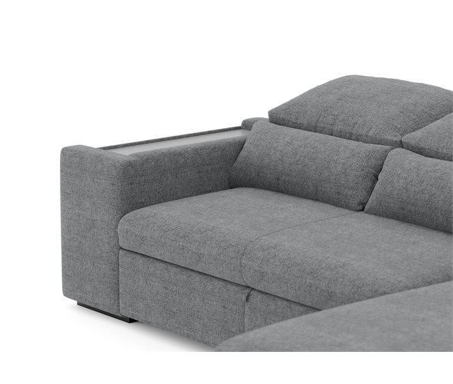 Chaise longue con cama HOXTON Gris