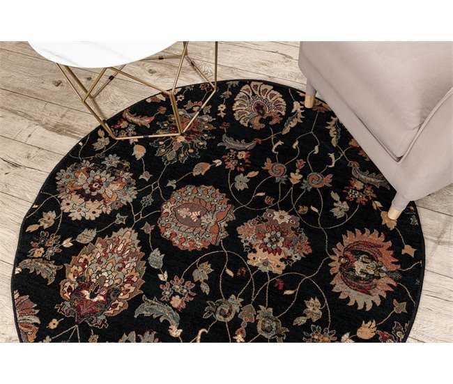 Alfombra de lana SUPERIOR circulo LATICA 200x200 Azul