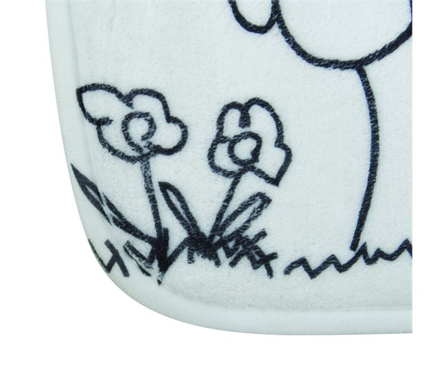 Alfombra De Baño Jardin D'Enfants 75x45 Blanco