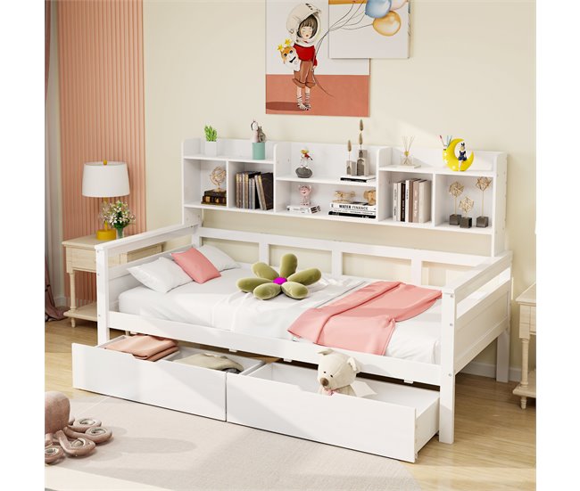 Camas infantiles 96x205 Blanco