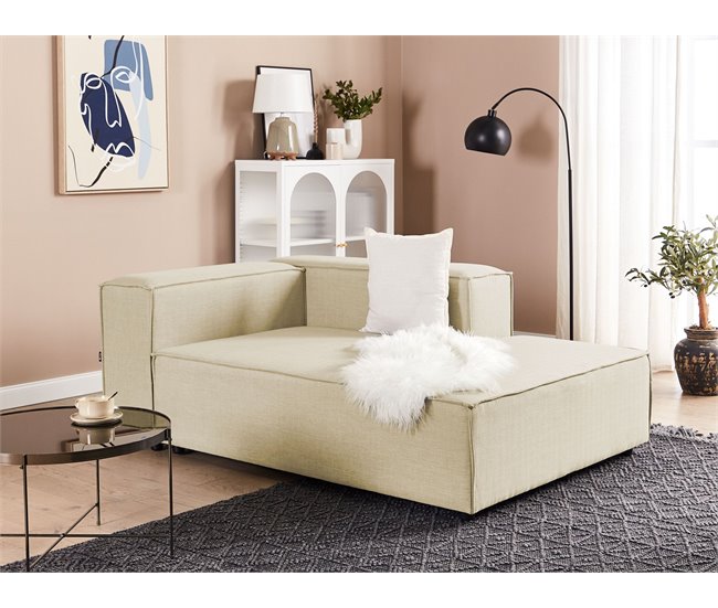 Beliani Chaise longue Lino APRICA Beige