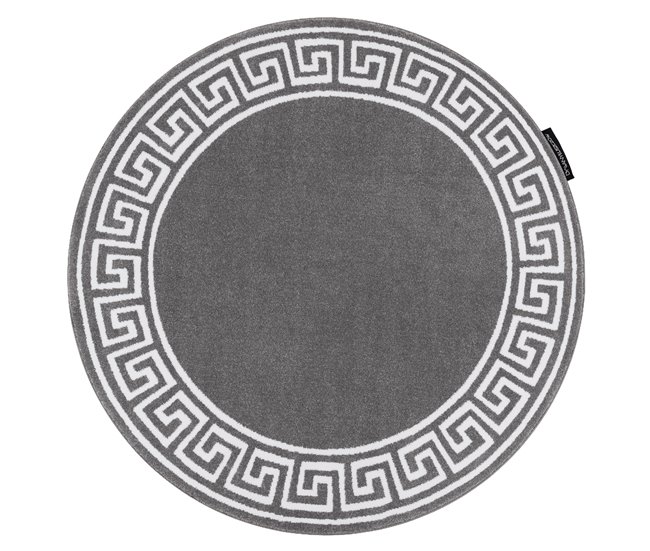 Alfombra HAMPTON Grecos círculo 120x120 Gris