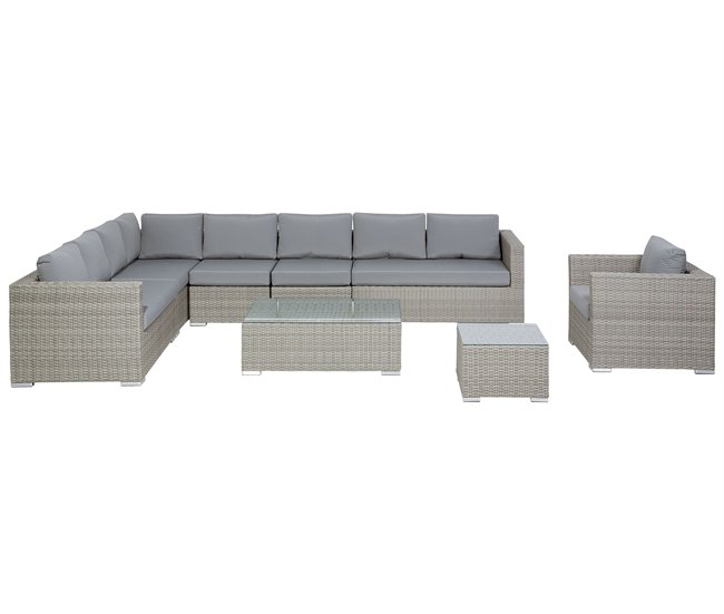 Beliani Conjunto longue XXL Beige