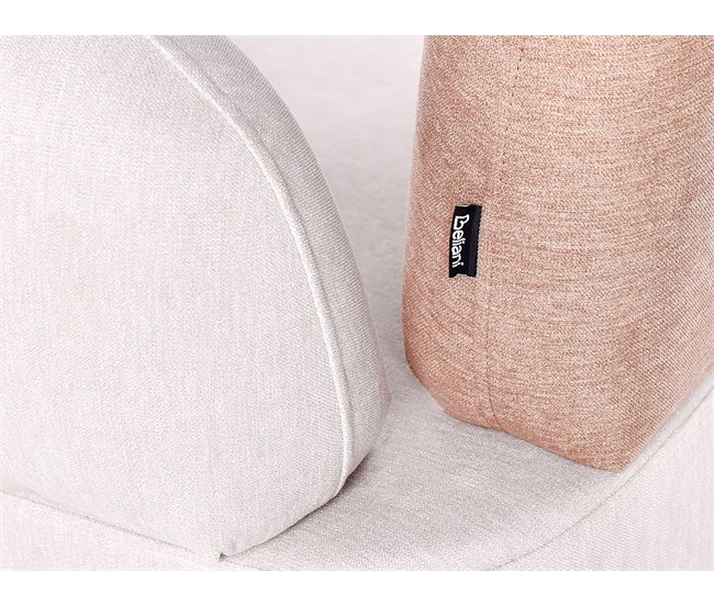Beliani Chaise longue izquierdo Poliéster ARCEY Beige
