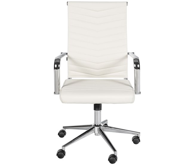 Silla de oficina - Canby - Simil cuero Blanco