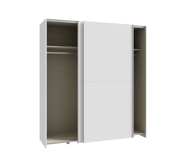 Armario MANDALORE II puertas correderas blanco Blanco