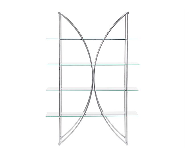 Beliani Librería HOLLOW 120 Dorado