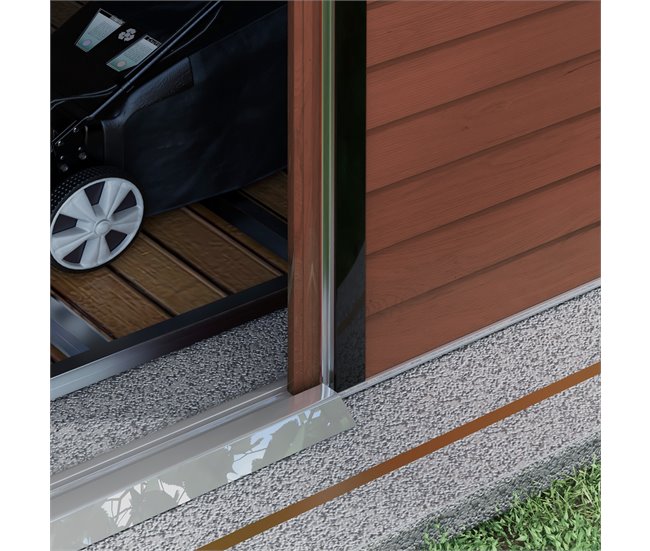 Cobertizo de Jardín Acero Galvanizado Outsunny Marron