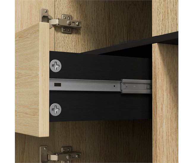 Alacena de Cocina Melamina de Madera HOMCOM Marron