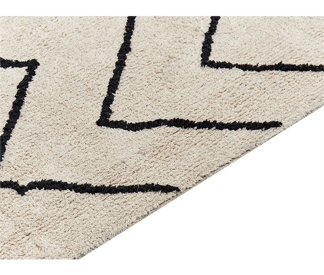 Beliani Alfombra de pelo corto ELDES 160x230 Beige