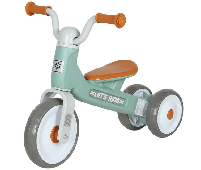 Bicicleta sin Pedales Metal, PP AIYAPLAY Verde